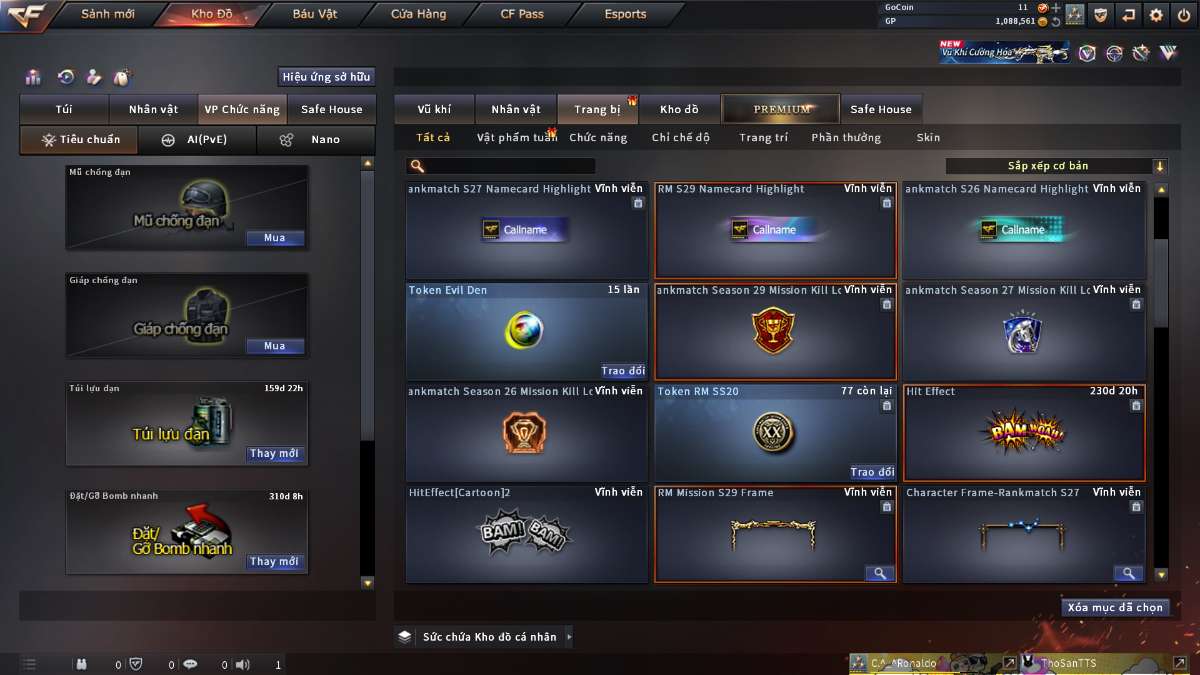 shop acc cf uy tin gia re